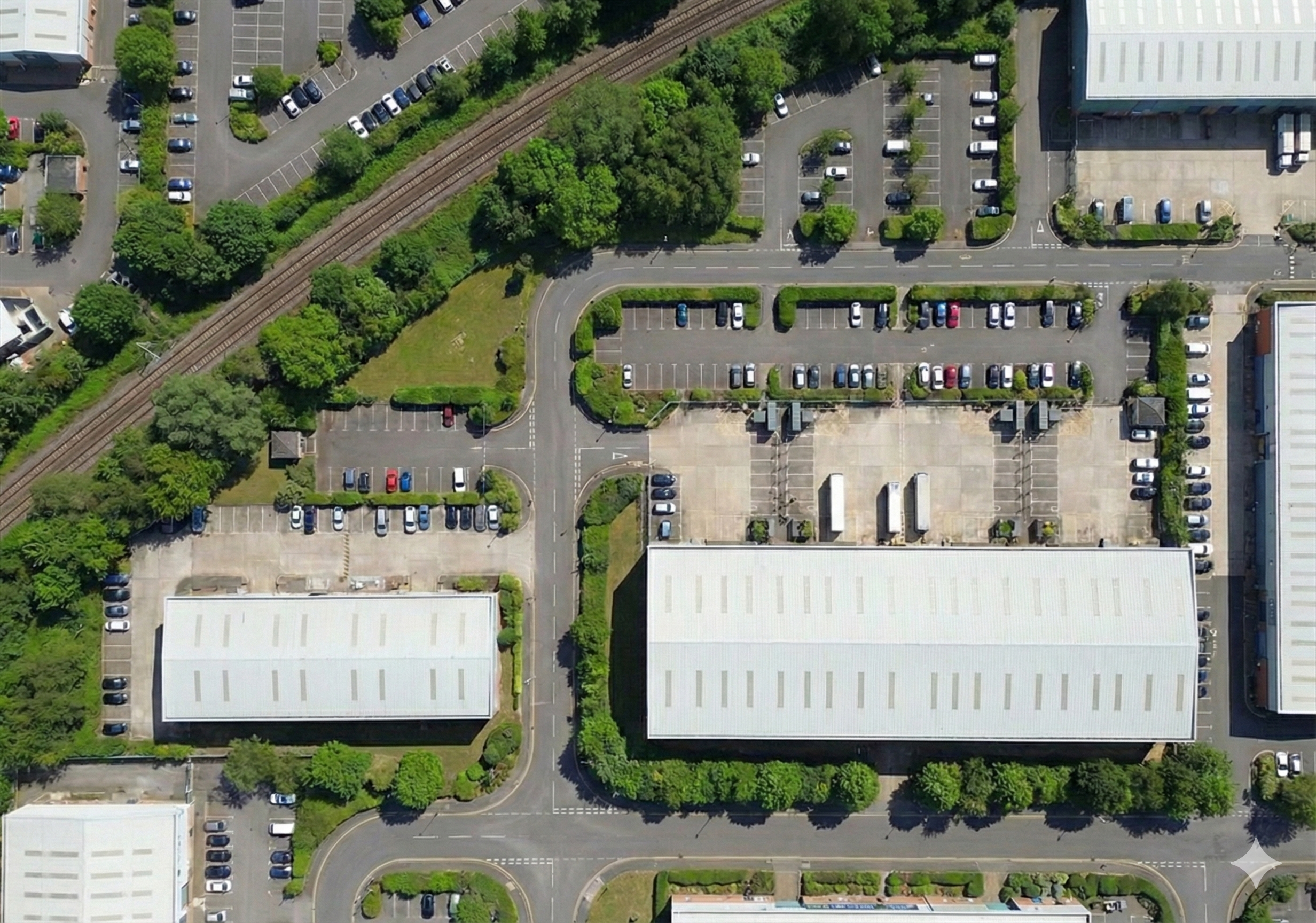 Empty commercial roofs representing the problem